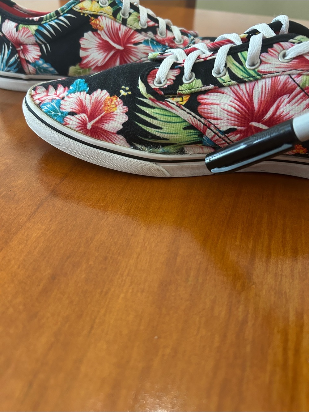 Vans Hawaiian Tropical Floral Canvas Low-Top Sneakers Women’s 11/Men’s 8.5 - Picture 9 of 10